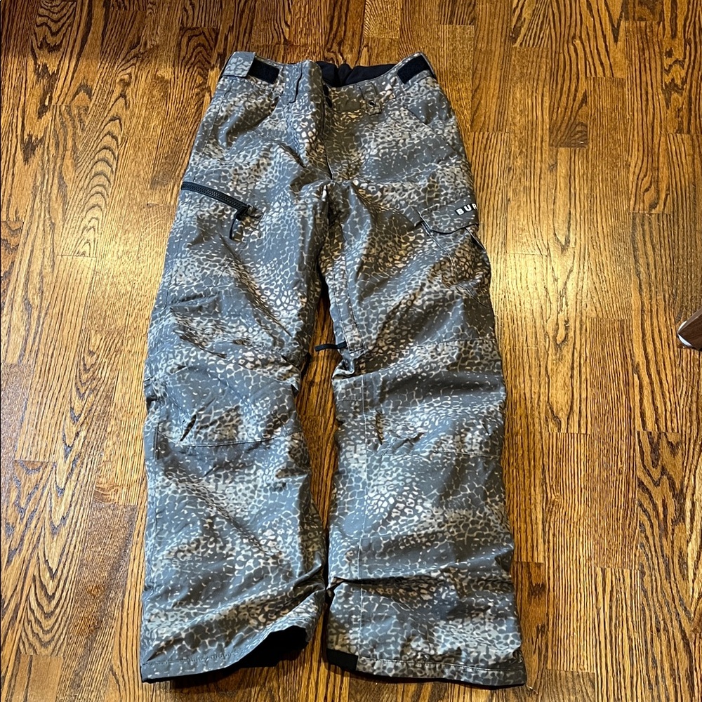 Burton Kids Snow Pants - Gray and Black camouflage
